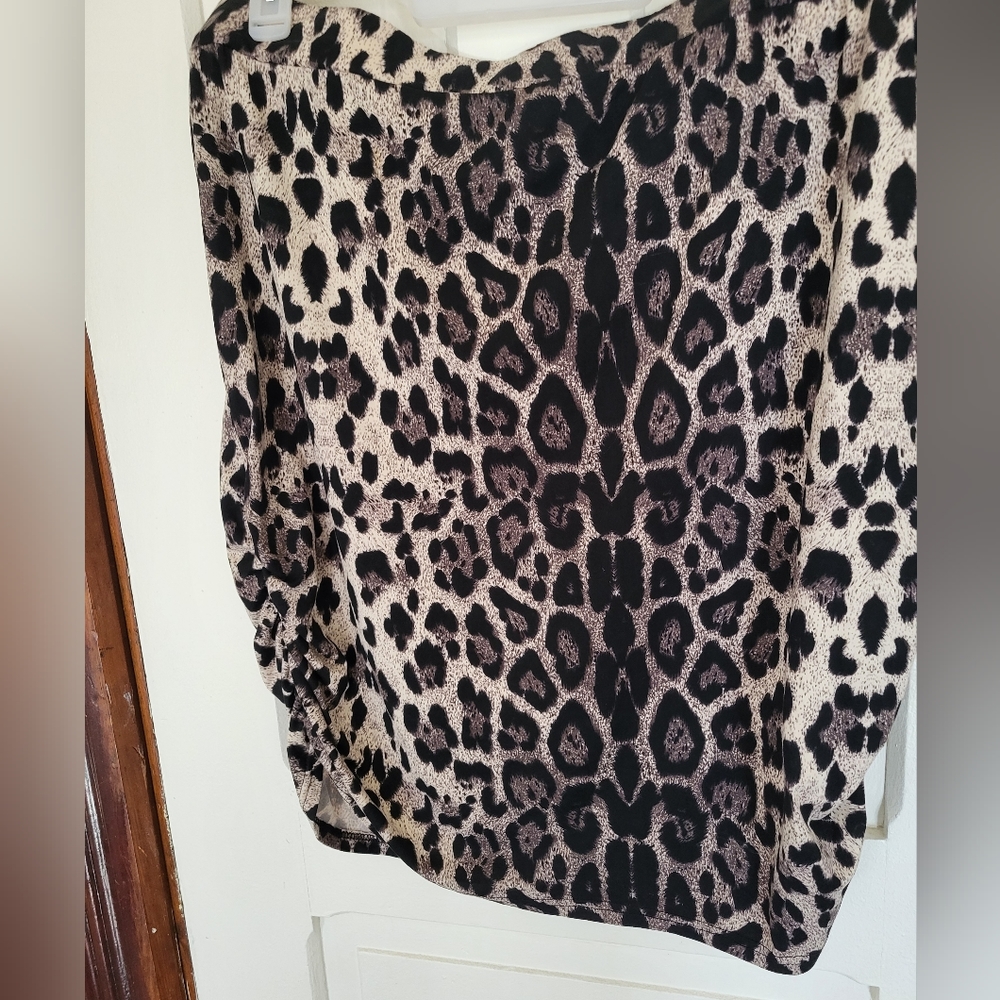 leopard print skirt 3x